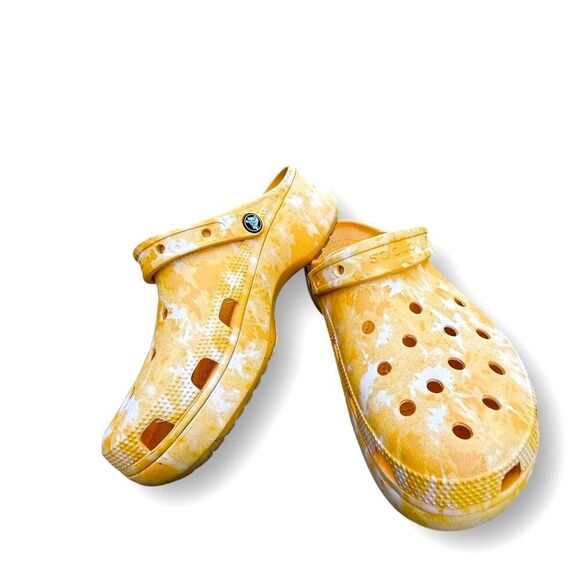 Crocs Iconic Platform Orange Sorbet Casual Slip On Comfort Shoes Women’s size 11 - Picture 6 of 15